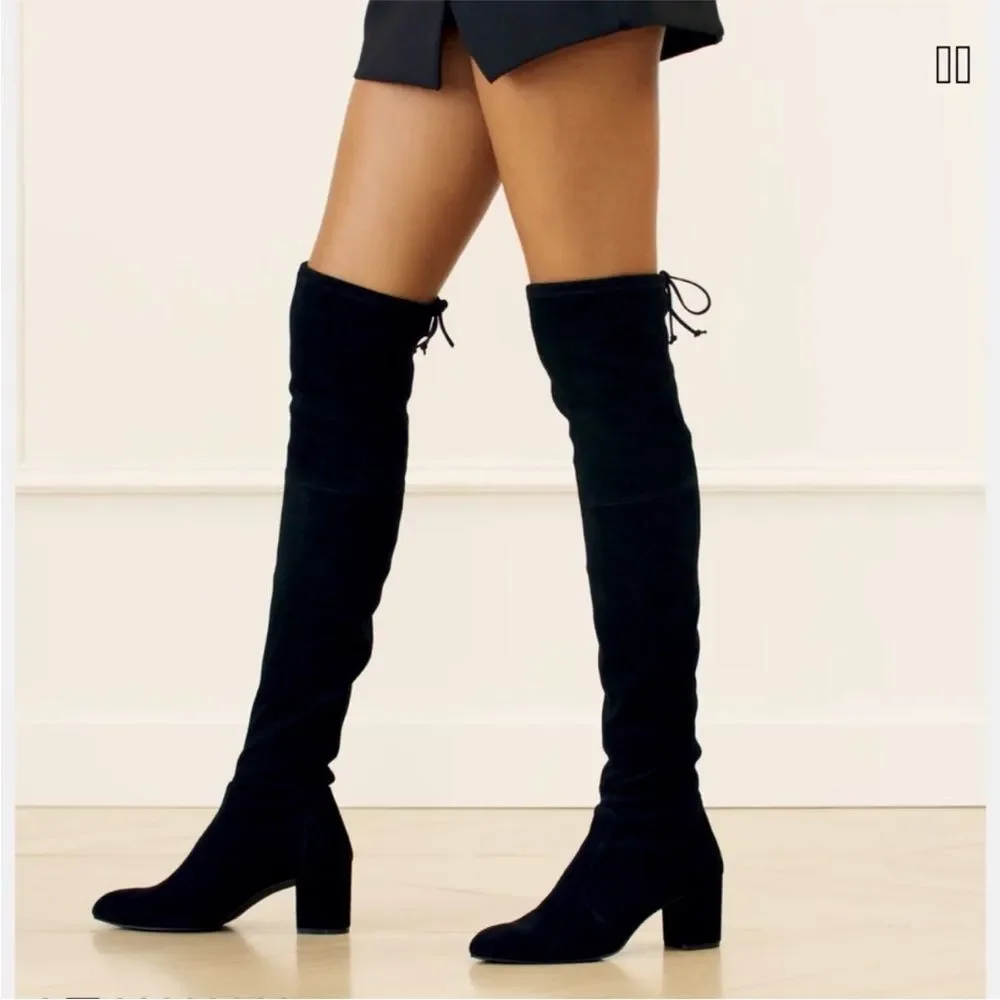 Stuart Weitzman  Yulianaland 60MM Leather Over-The-Knee Boots